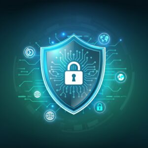 Encrypted-DNS-concept-with-shield-and-lock.